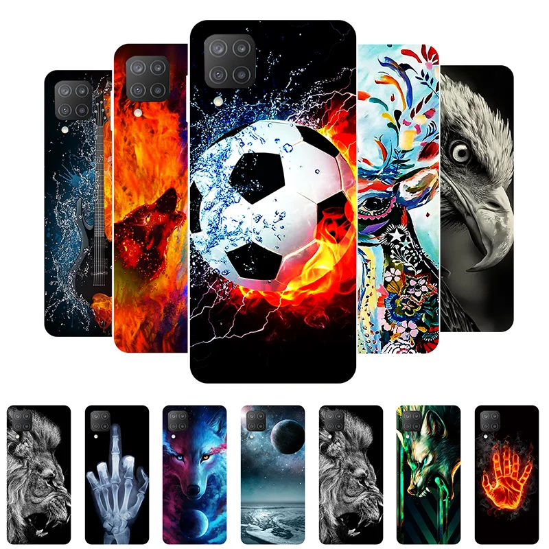Для Samsung A12 чехол A13 5G Футбол мягкий силиконовый для Galaxy M12 телефона A 12 Etui бампер |
