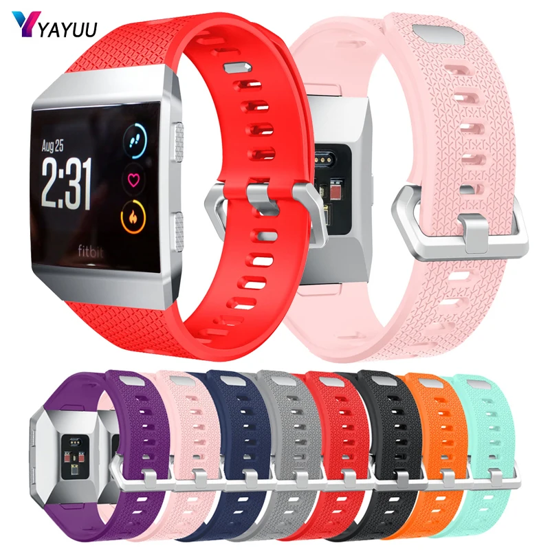 Ремешки для часов YAYUU Fitbit ионные ремешки мягкие сменные спортивные умные часы с