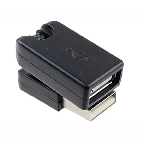 Вращающийся и Поворотный адаптер USB 2 0 типа A для Женский с углом поворота 360
