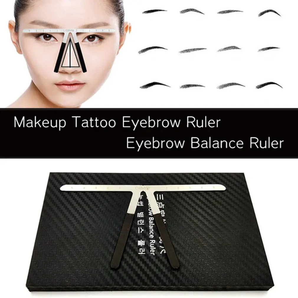 

Eyebrow Ruler Three-Point Positioning Permanent Makeup Symmetrical Tool Grooming Stencil Shaper Balance Ruler