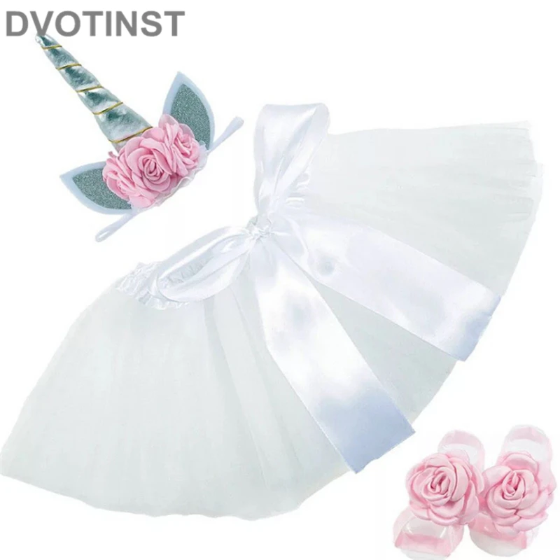 Dvotinst Baby Girls Newborn Photography Props Fotografia Accessories Tutu Skirts Headband Sets Costume Studio Shoots Photo | Детская