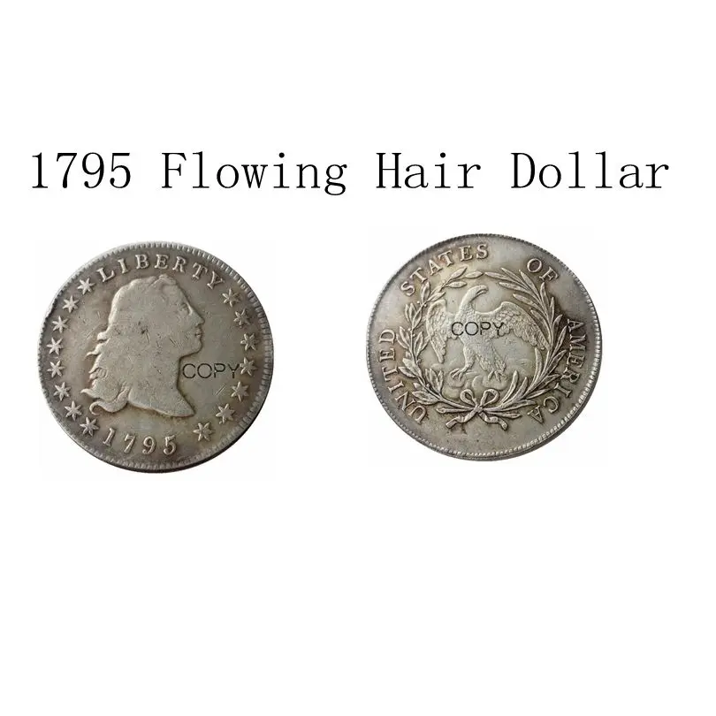 

US 1794 1795 Flowing Hair Dollar Silver Plated Copy Coins