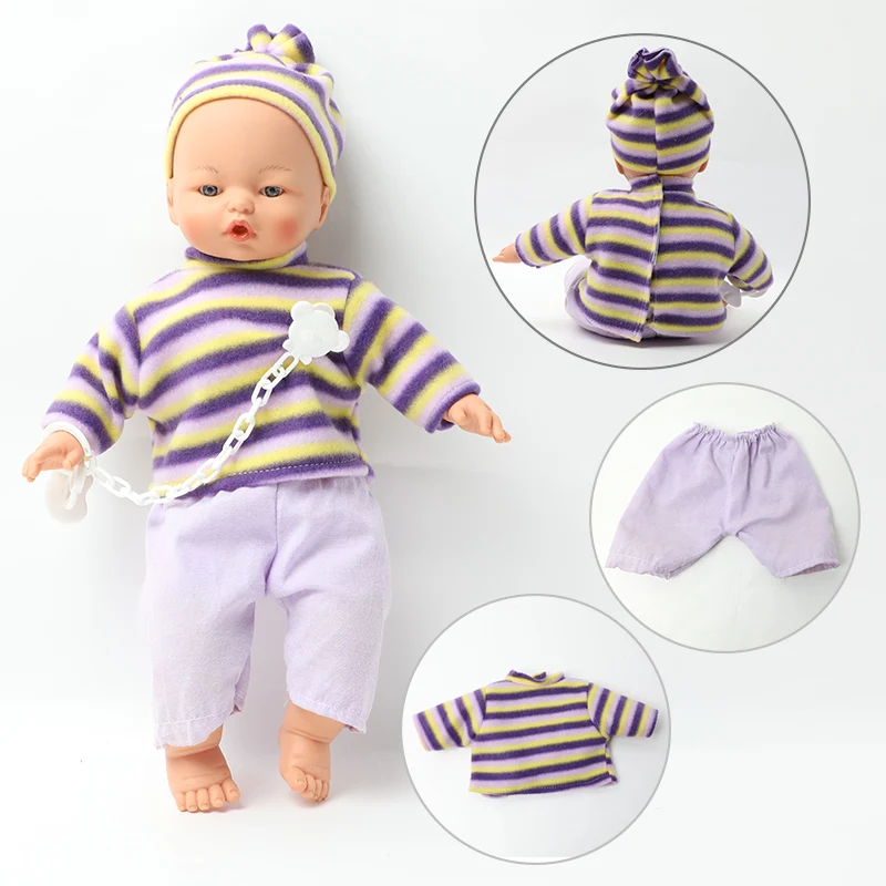 Кукла Bebe reborn 16 дюймов длинные волосы имитация звука 40 5 см Реалистичная набивка