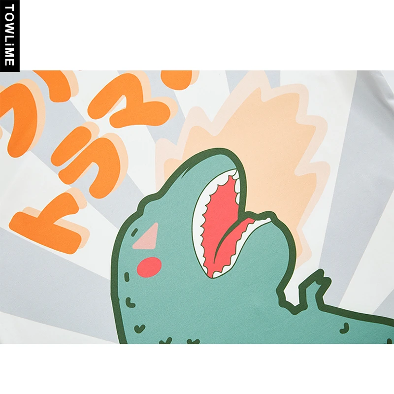 

Anime Cartoon Print Short Sleeve Cotton Couple T Shirt Ladies Casual Stylish Pullovers Tee Student Clashing Color Outwear Tops