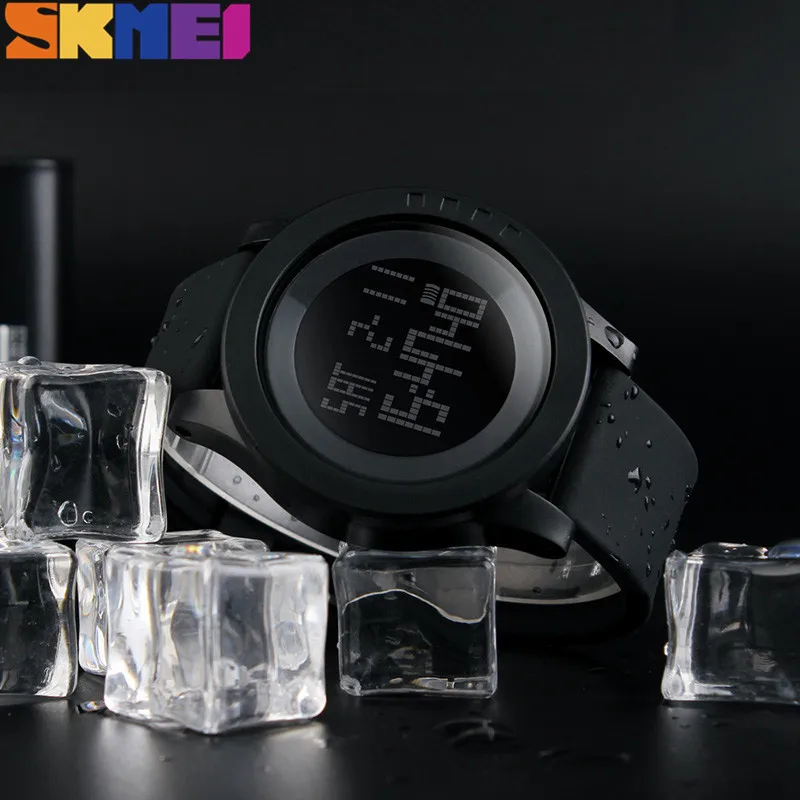 SKMEI женские часы спортивные часы цифровые часы мужские модные топ Chrono водонепроницаемые женские наручные часы для улицы Будильник 1142