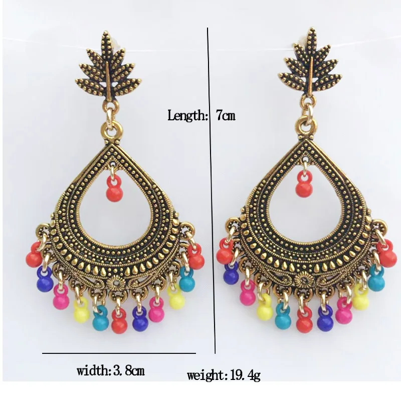 

2020ZAOLAIXI European and American Korean hot sales earrings alloy colored bells female pendant personality drop earring jewelry