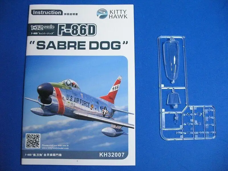Модель в сборе Kitty Hawk 32007 1/32 F 86D Saber Dog|Наборы для сборки моделей| |