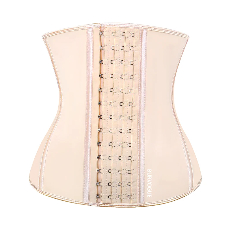 Burvogue Waist Trainer Corset for Weight Loss Women Latex Corset Body Shaper Tummy Waist Cincher Slimming Shaper Belt Shapewear