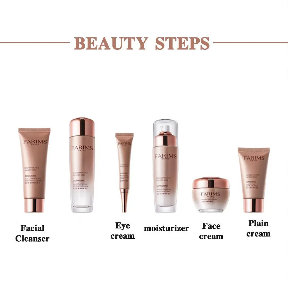 

6pcs Box Beauty Rejuvenating Anti-aging Moisturizing Care Brighten Anti-aging Box Whitening Gift Products Skin Essence