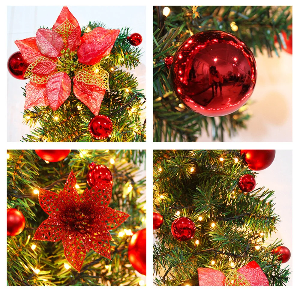 New 2.7M LED Tree Hanging Ornament Rattan Colorful Decoration For Christmas Party Wedding Home Outdoor Garland Wreath Decoration