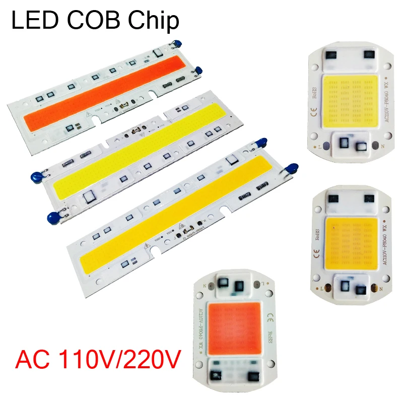 10 Вт ~ 150 прожектор шарик полный спектр теплый/холодный светодиодный COB Чип умный IC
