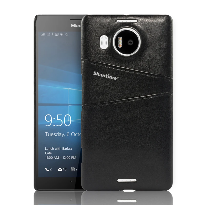 BLACK Чехол-Кошелек из искусственной кожи для Nokia microsoft Lumia 950XL, чехол для телефона, чехол для Nokia microsoft Lumia 950XL, чехол с отделениями для визиток - Цвет: BLACK