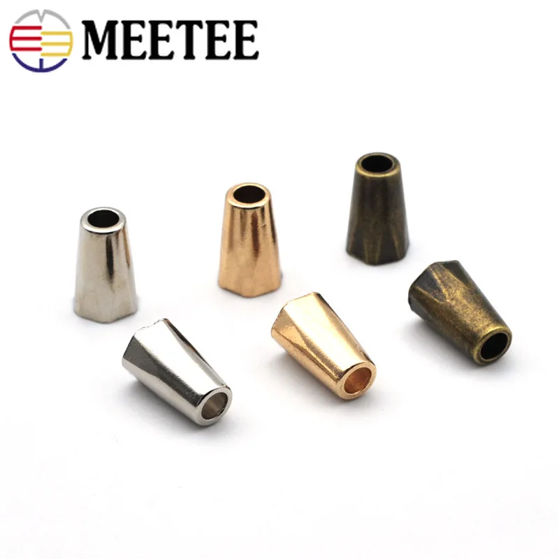 Meetee 30 шт. металлическая пробка шляпа с пряжкой веревка шнур конец куртка ремень украшения шнур замок DIY Швейные тренировочные брюки аксессуары для одежды