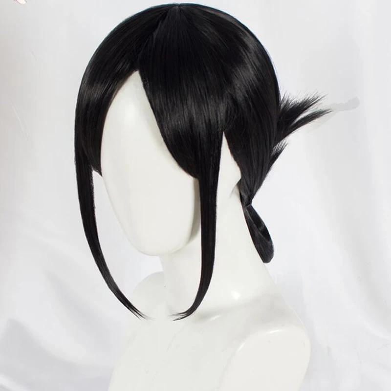 Love is война Shinomiya Кагуя Косплэй для девочек черного цвета с рисунком из аниме парик