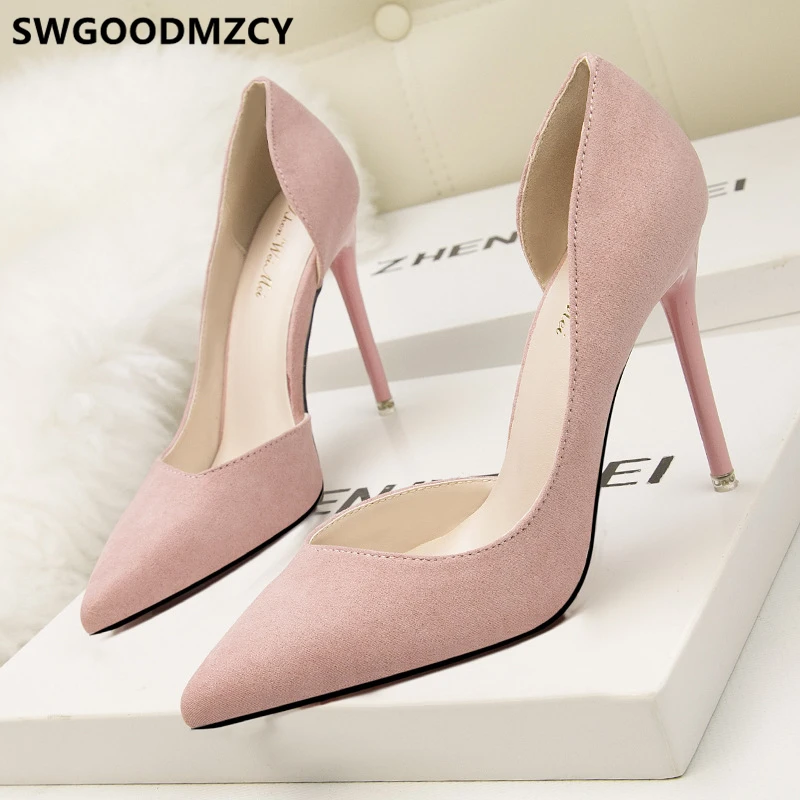 Туфли лодочки женские на высоком каблуке пикантные дизайнерские туфли роскошная