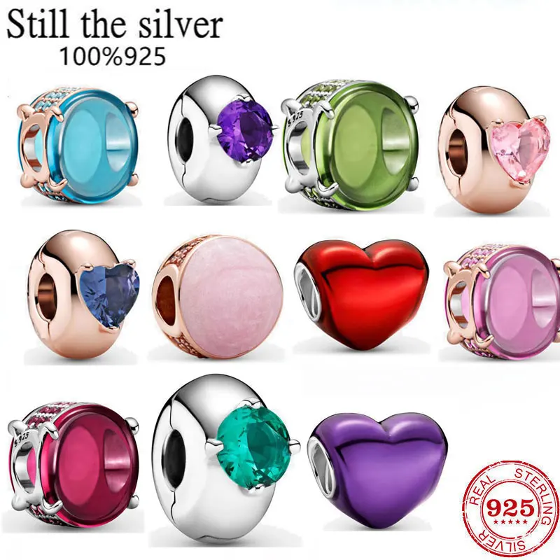 

2021 new Sale high quality 925 Sterling Silver Charms Beads Fit Original Pando Bracelets DIY Jewelry Making Gift