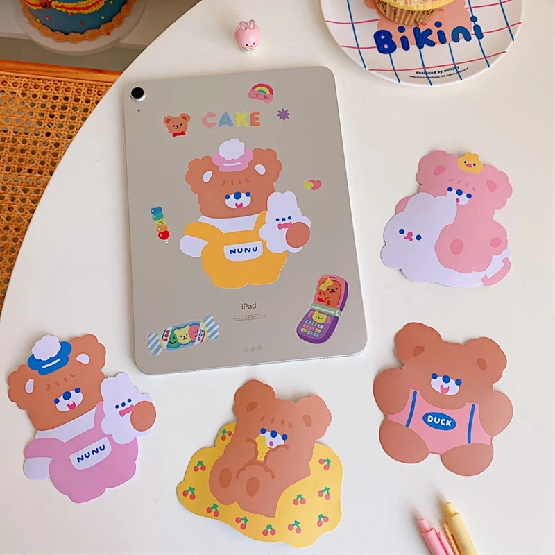 

Cute Sweety Bear Series Paper Sticker DIY Scrapbooking Computer Pad Phone Home Decoration Stationary School Office Supplies