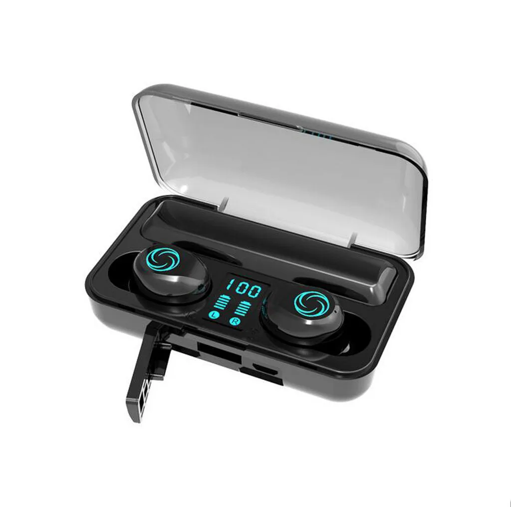 Black 2 20 Bluetooth 5,0 гарнитура TWS беспроводные наушники мини наушники стерео телефонов HD вызов бег наушники - Цвет: Black 2