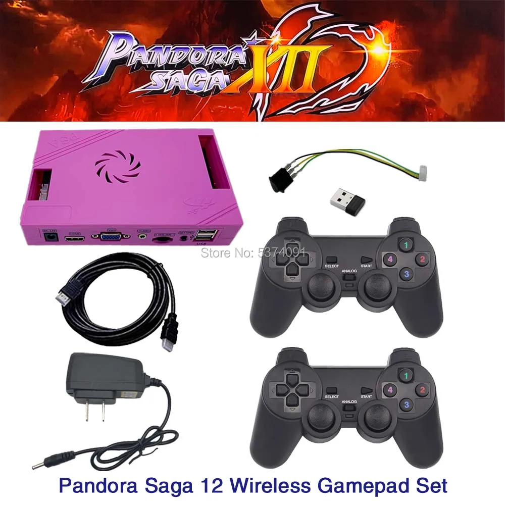 3188 в 1 Pandora Saga Box 12 семейная версия платы 40p аркадная плата для монет HD видео Jamma игры HDMI VGA FBA MAME материнская плата - Цвет: box12 wireless suite