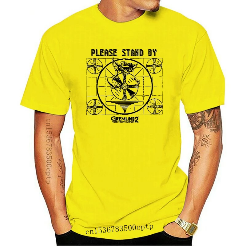 

New Gremlins 2 Please Stand By Adult Slim Fit T Shirt