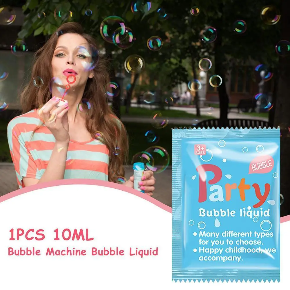 

10ml Bubble machine accessories Liquid Non-toxic Educational Bubble Toy Soap Bubble Accessories Water Gun Machine For Child Z9G0