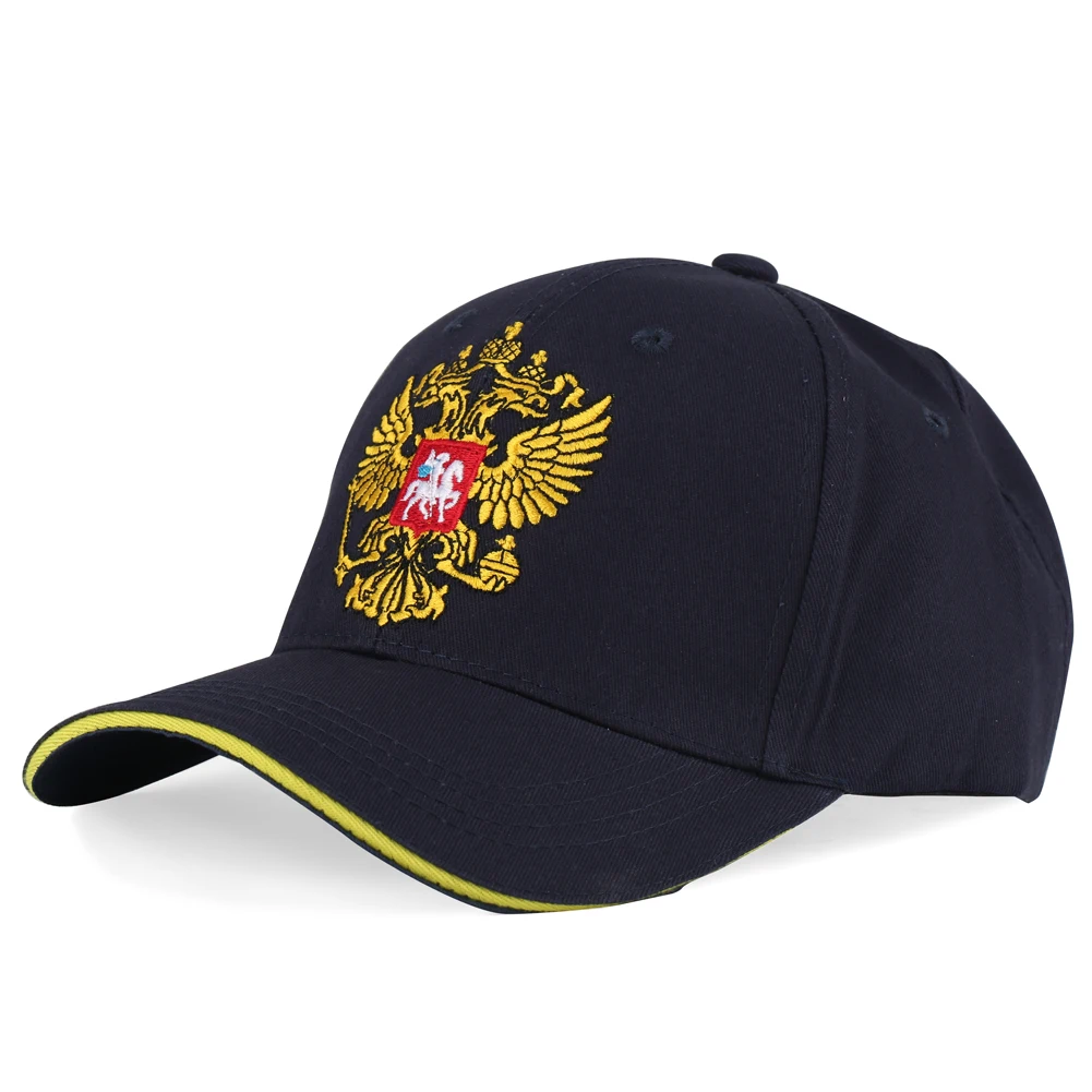 dark blue Бейсбольная кепка, российский знак, вышивка, Snapback, модная Спортивная Кепка для мужчин, wo, мужская, патриот, шляпа, хлопок, для улицы, эмблема, Черная кепка - Цвет: dark blue