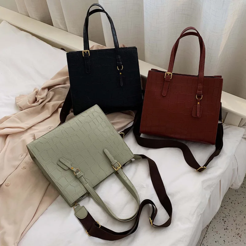 

Stone Pattern Shoulder Bag Women Travel Bags PU Leather High Quailty Bag Female Luxury Handbag Women Bags Designer Crossbody bag