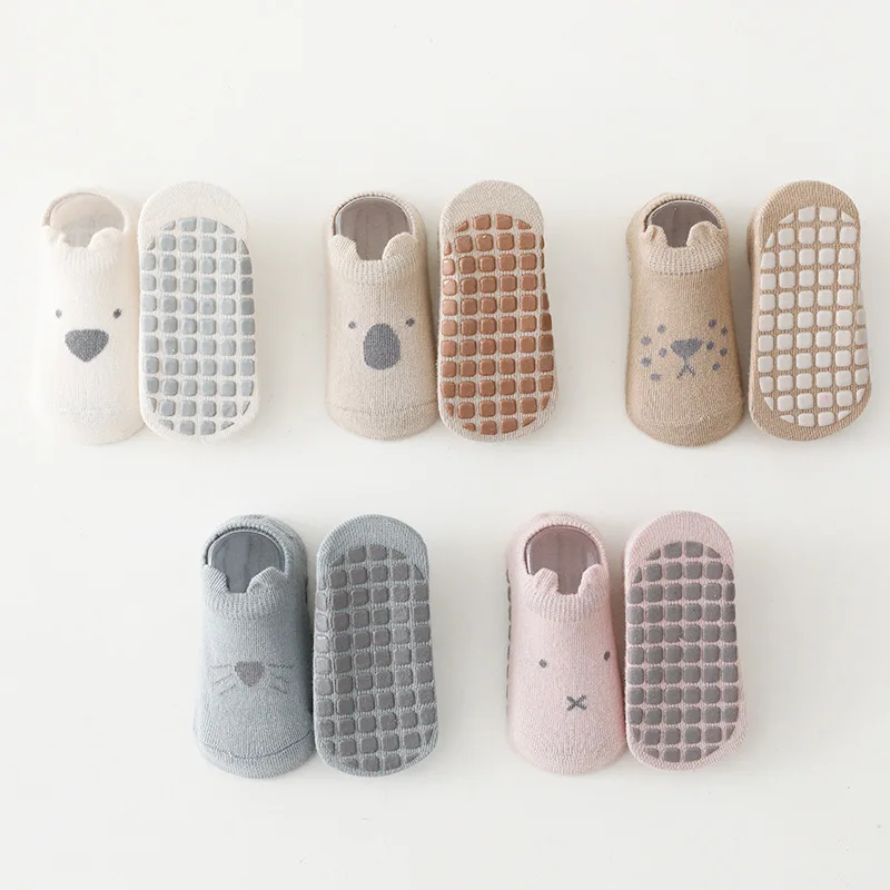 New Baby Socks Thin Section Cute Cartoon Cotton Socks Newborn Boneless Non-Slip Floor Socks