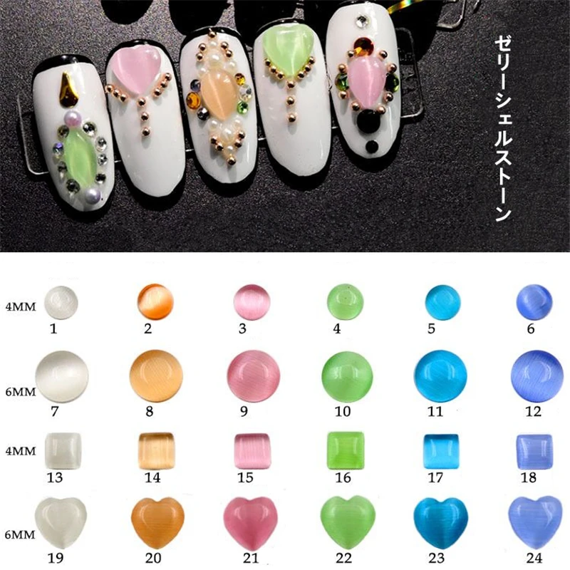 50 шт./упак. прозрачная оболочка камень 3D нейл арта украшения в форме капли воды