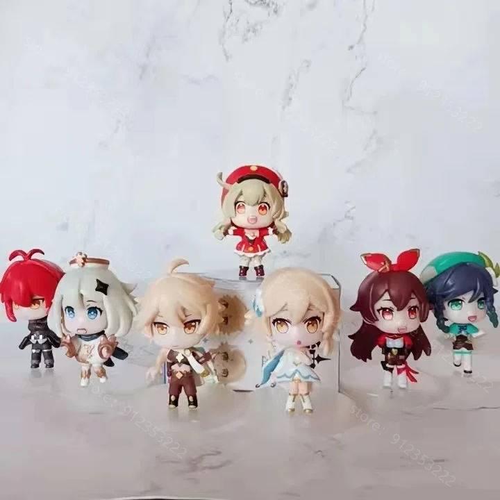 

Japanese Version BUSHIROAD Sculpture Game Genshin Impact Cosplay DIY Cartoon Figure Anime Project Klee Blind Box Holiday Gift