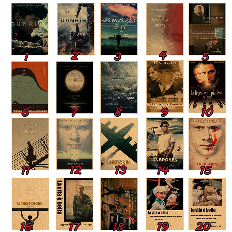 Dunkirk/Легенда о 1990/непрерывный/жизнь красивый Ретро плакат крафт-бумага домашний