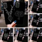 Чехол для телефона с геометрическим рисунком животных, оленя, тигра, Льва, слона для Samsung Galaxy S21 Plus Ultra S20 FE M11 S8 S9 plus S10 5G lite 2020