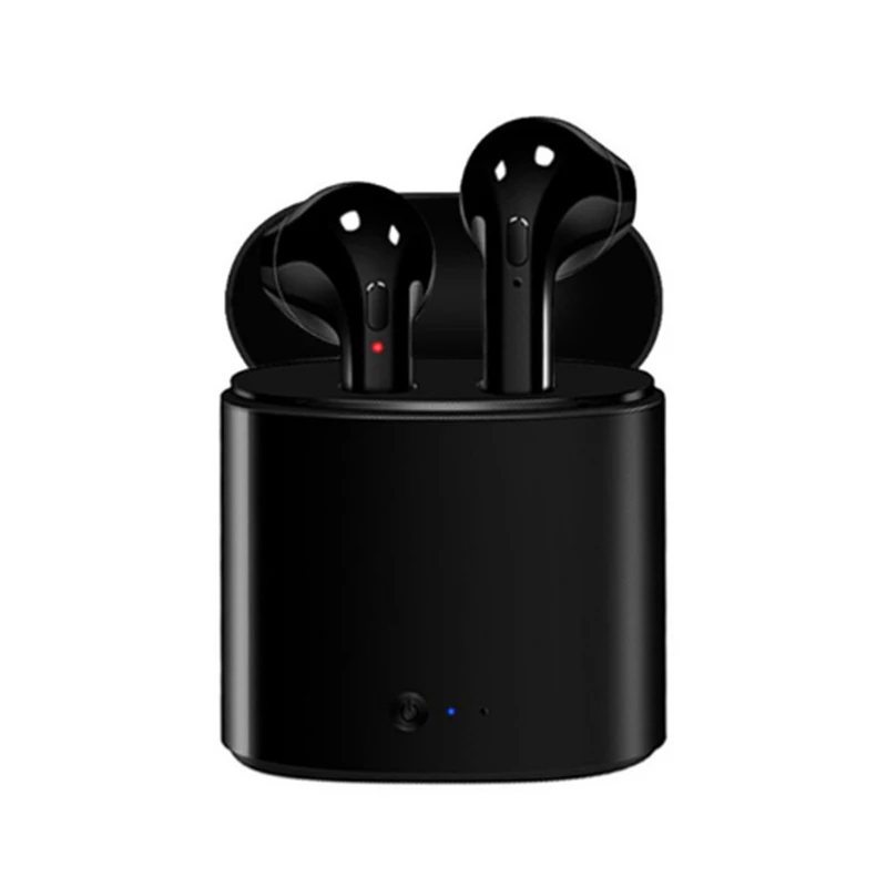 i7s-black I7s Tws Bluetooth наушники мини беспроводные наушники спортивные наушники громкой связи беспроводная гарнитура с зарядным устройством для телефона xiaomi - Цвет: i7s-black