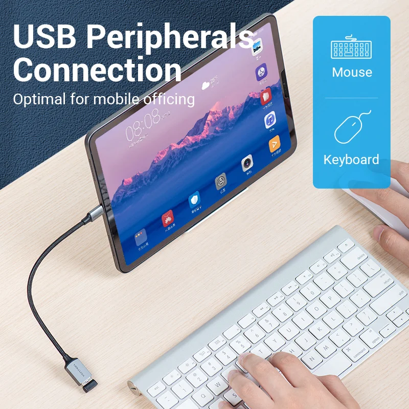 Vention USB C к USB3.0 OTG адаптер 3 0 2 Type-C кабель для передачи данных разъем Samsung GalaxyS 10 MacBook Pro