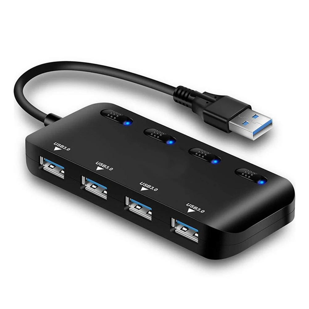 Прямая поставка USB 3 0 концентратор разветвитель удлинитель 4 порта данных с