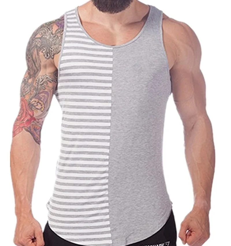 Одежда для фитнеса мужские топы на бретелях модная строчка мужская одежда 2020