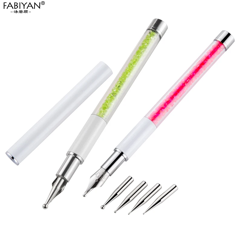 Кисть для дизайна ногтей 5 точечных наконечников стразы драгоценный камень