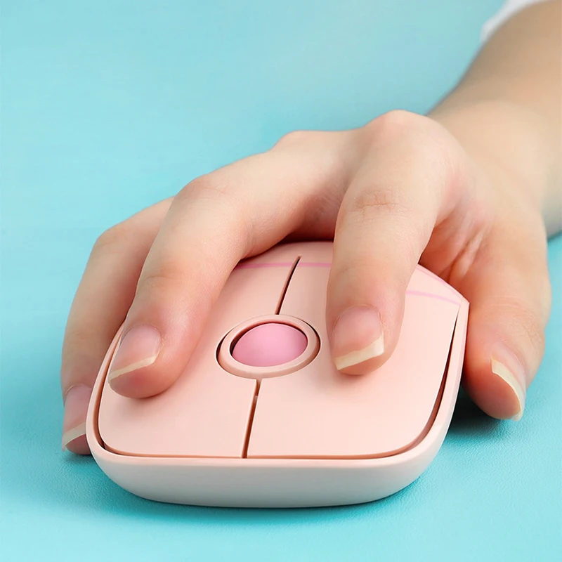 

1600 DPI Ergonomic Cute Cartoon Wireless Mouse Usb Optical Computer Mouse Portable Mini Laptop Mause Pink Mice For Kids Macbook