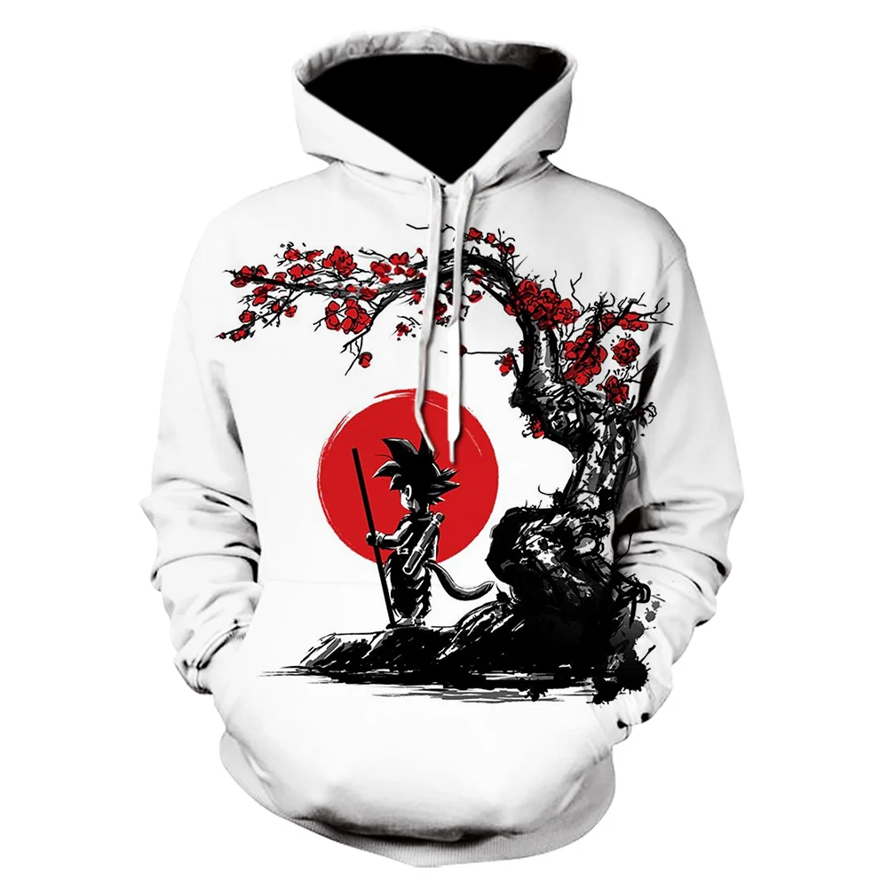 

2021 new cold and handsome anime fighting monkey print casual fashion style hoodie 3D printing men's women's children's pullover