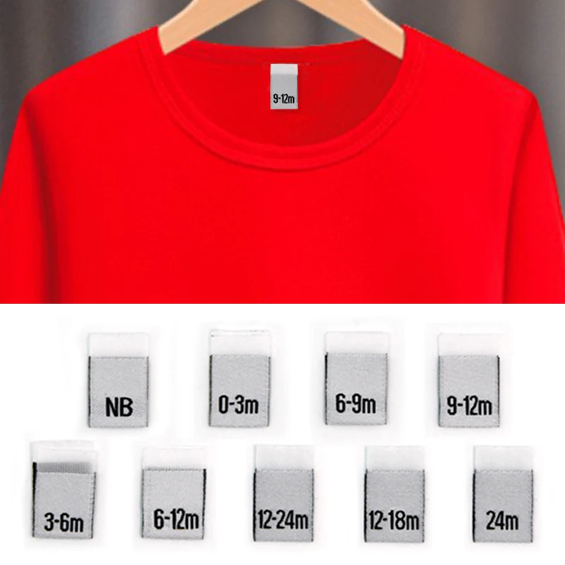 100 шт. этикетки с номером для детской одежды | Дом и сад