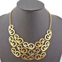 bohemian vintage style gold alloy chains african tribal shaped pendant choker necklace statement necklaces for women men