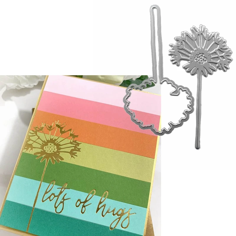 Красивая Одуванчик Горячая Фольга пластина + пресс формы для плетения браслетов