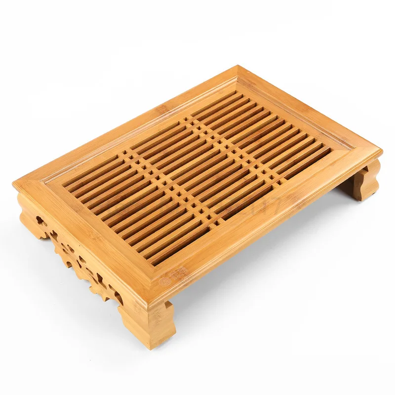 

Маленький чайный столик Kong Ming из бамбука Gongfu, сервировочный поднос, бамбуковый чайный столик, китайский чайный сервиз, бамбуковый поднос дл...