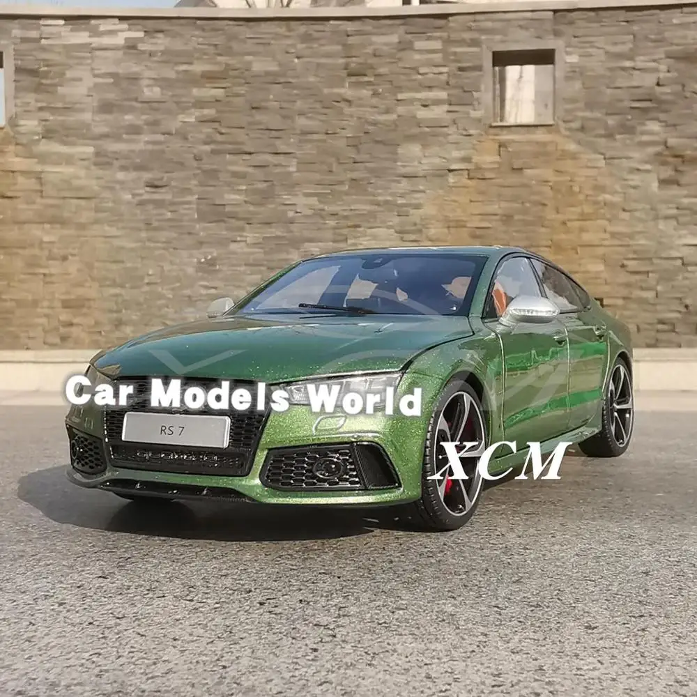 Литая модель автомобиля для KengFai RS7 2016 (зеленая) 1:18 + маленький подарок!|Наземный