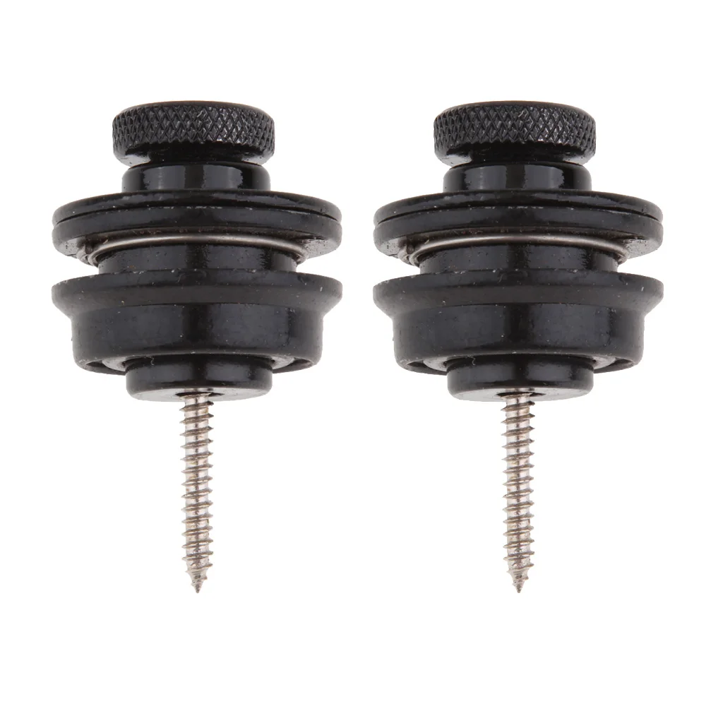 2 шт. кнопки на ремешке со стальным блоком Грибная головка гитары Высокое