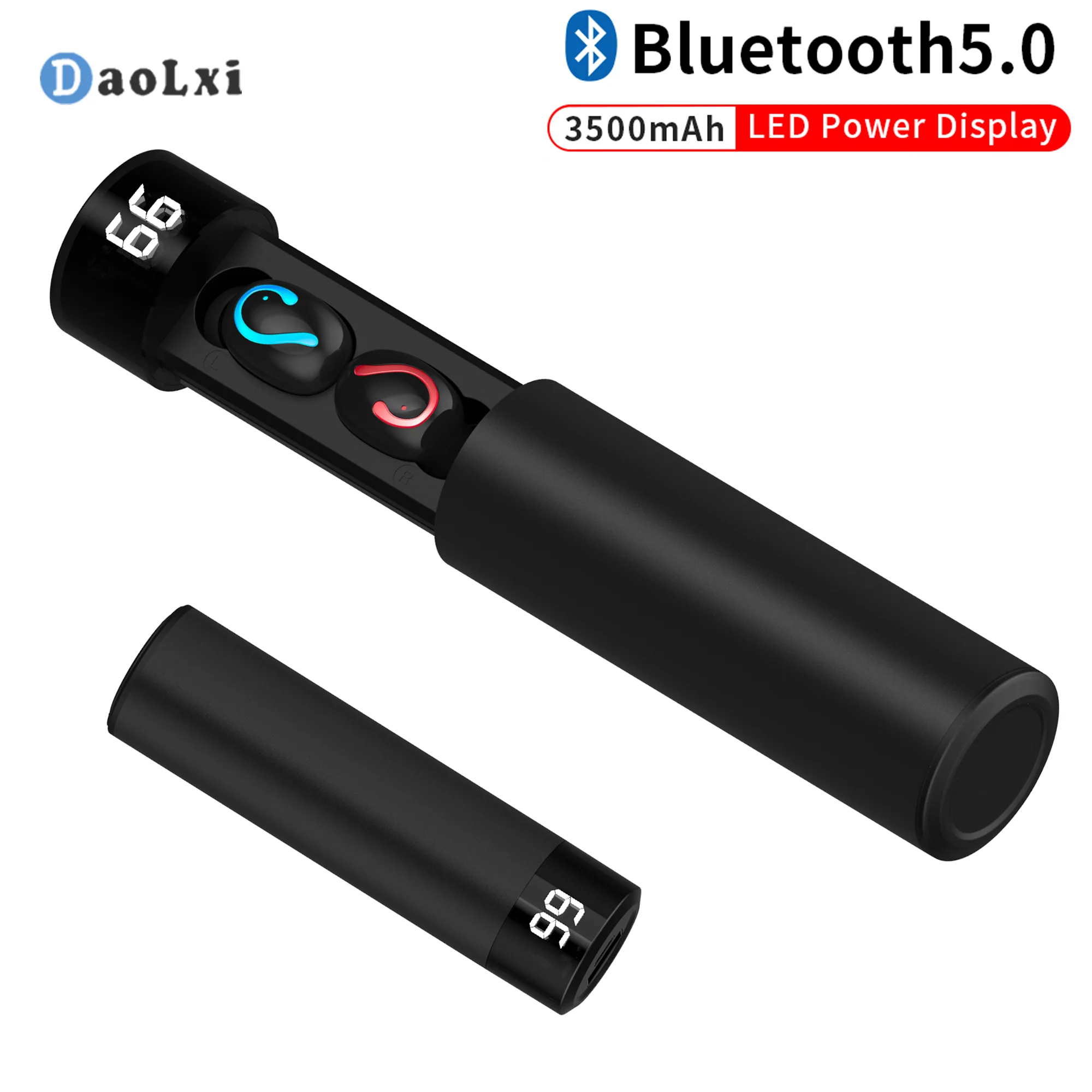 DaoLxi Q67 наушники вкладыши TWS с Беспроводной 3D Стерео Bluetooth Наушники Mini 5 0 & двойной Mic