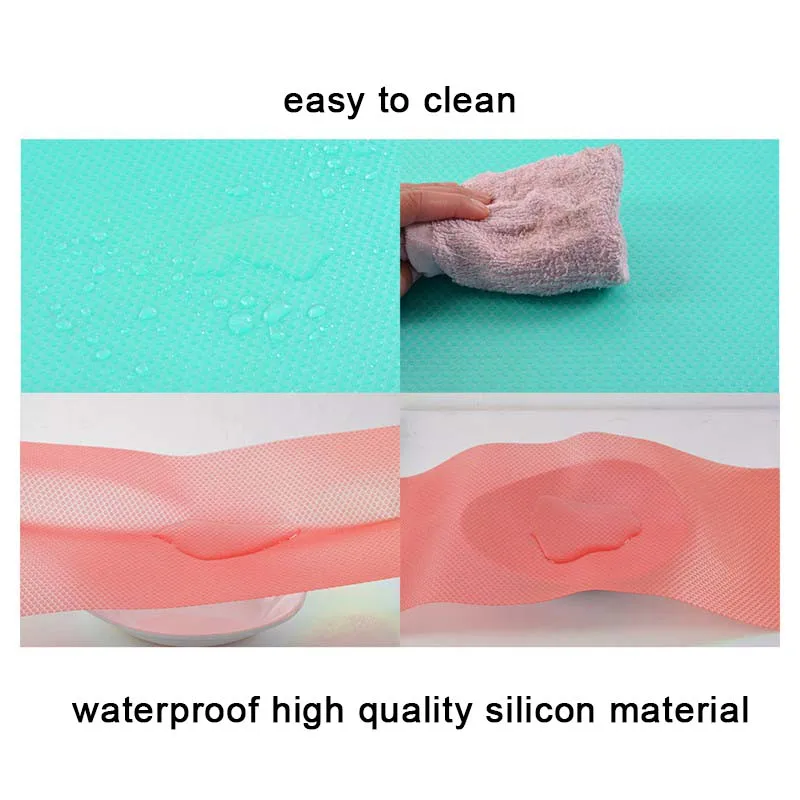 4PCs/set Fridge Waterproof Mats Moisture Tailorable Pad For Kitchen Refrigerator Pad Antifouling Mildew
