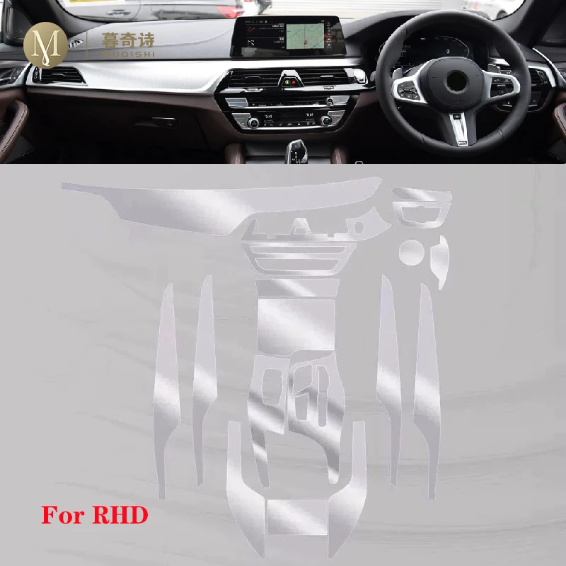 

For BMW G30 G31 Series5 2018-2021Car Interior Center console Transparent TPU Protective film Anti-scratch Repair film Accessorie
