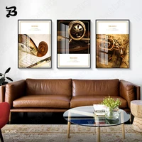 canvas painting vintage violin record posters and prints classic musical instruments wall art pictures for living room decor