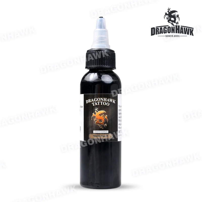 Чернила для тату dragonhawk 1-PACK Красный и черный цвет набор 2 унции бутылки цвет чернила пигмент